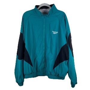 Reebok | True Vintage 90s Nylon Tracksuit Windbreaker Jacket & Pants | XL
